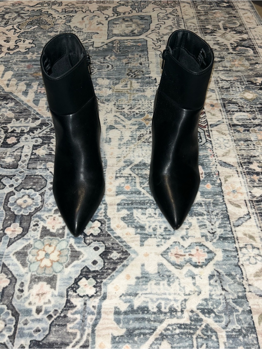 Madden Girl Black Pointed Toe Ankle Boots